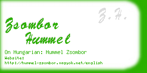 zsombor hummel business card